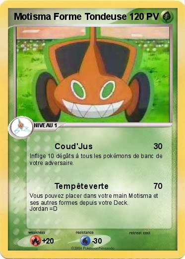 Pokemon Motisma Forme Tondeuse