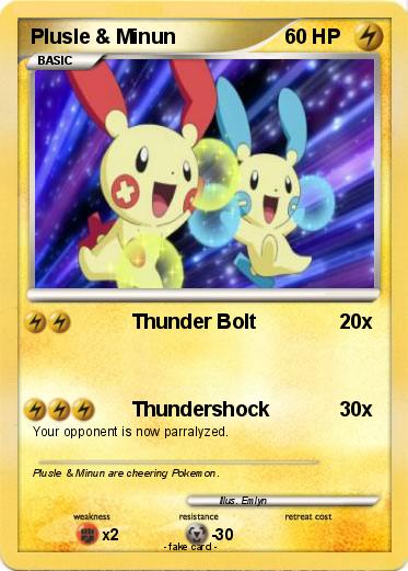 Pokemon Plusle & Minun