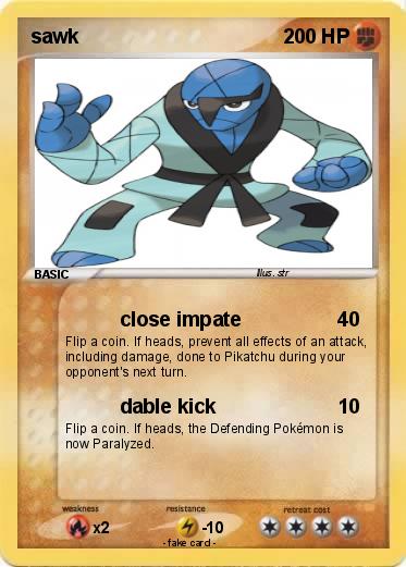 Pokemon sawk