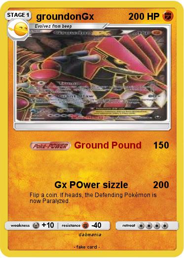 Pokemon groundonGx