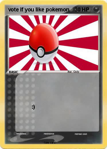 Pokemon vote if you like pokemon