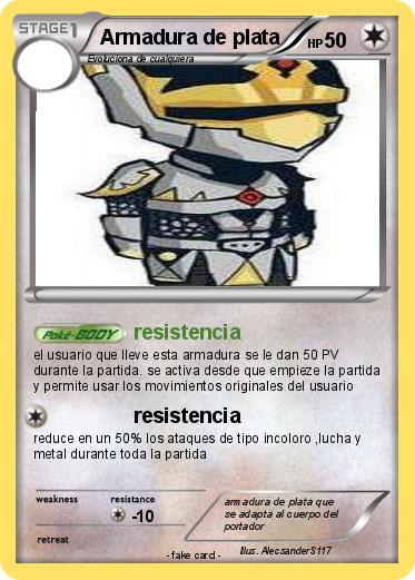 Pokemon Armadura de plata
