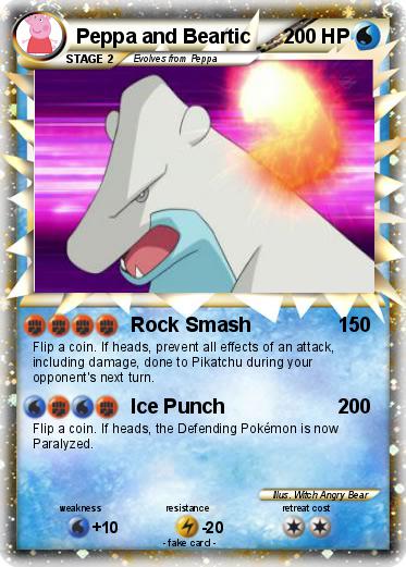 Pokemon Peppa and Beartic