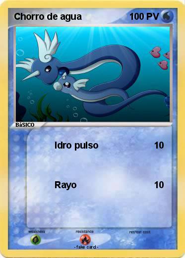 Pokemon Chorro de agua