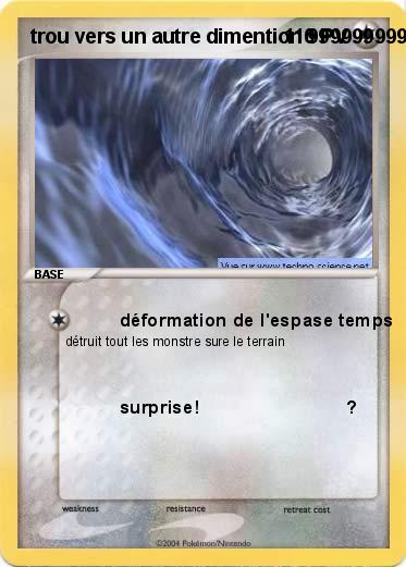 Pokemon trou vers un autre dimention 999