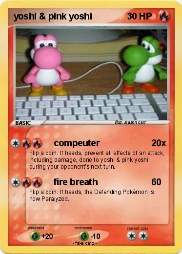 Pokemon yoshi & pink yoshi