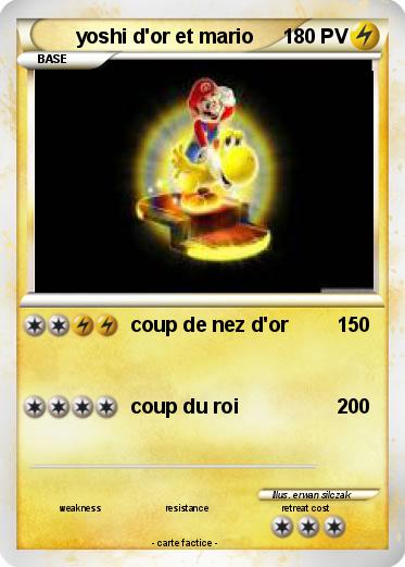 Pokemon yoshi d'or et mario