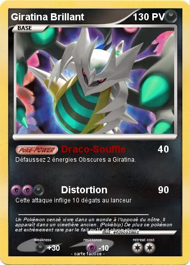 Pokemon Giratina Brillant