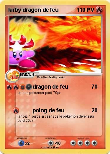 Pokemon kirby dragon de feu