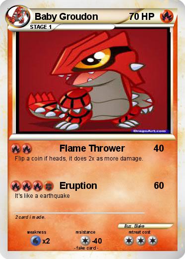 Pokemon Baby Groudon