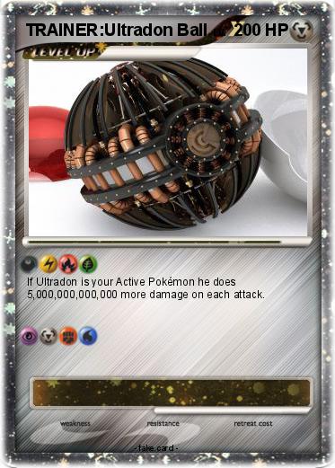 Pokemon TRAINER:Ultradon Ball