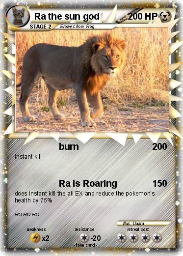 Pokemon Ra the sun god
