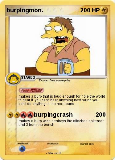 Pokemon burpingmon.