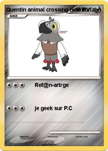 Pokemon Quentin animal crossing new horizon