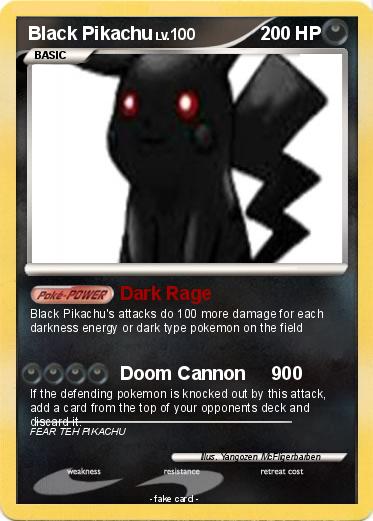 Pokemon Black Pikachu
