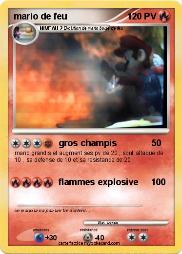 Pokemon mario de feu
