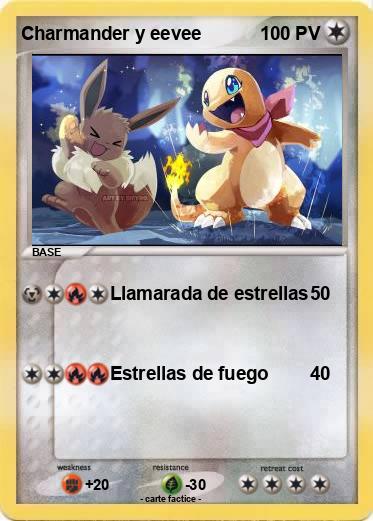Pokemon Charmander y eevee