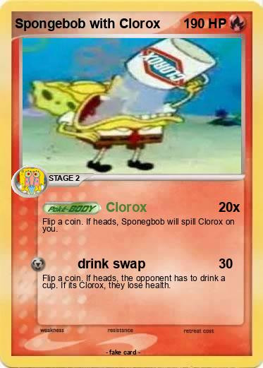 Pokemon Spongebob with Clorox