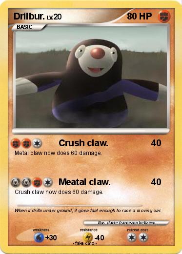 Pokemon Drilbur.