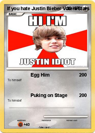 Pokemon If you hate Justin Bieber Vote 5 Stars
