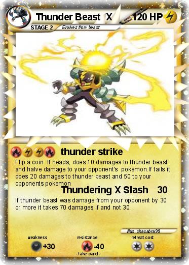 Pokemon Thunder Beast  X