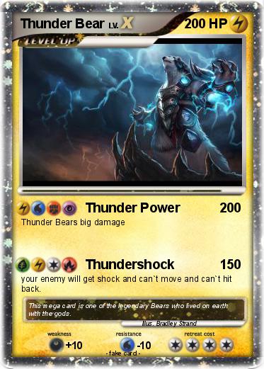 Pokemon Thunder Bear
