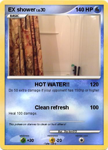 Pokemon EX shower