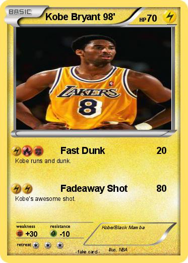 Pokemon Kobe Bryant 98'