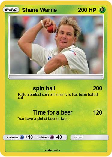 Pokemon Shane Warne