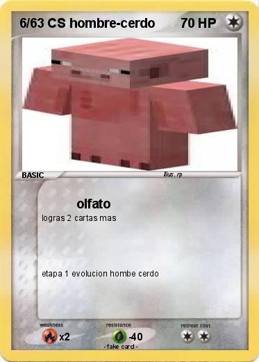 Pokemon 6/63 CS hombre-cerdo