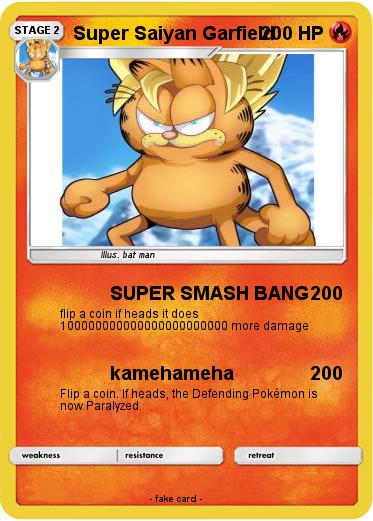 Pokemon Super Saiyan Garfield
