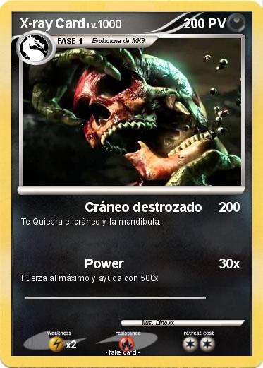 Pokemon X-ray Card