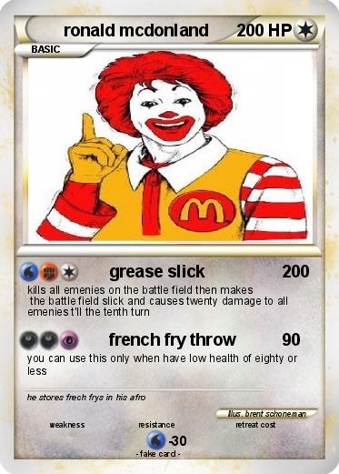 Pokemon ronald mcdonland