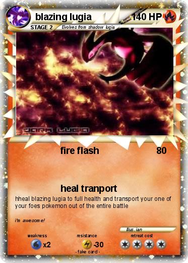Pokemon blazing lugia