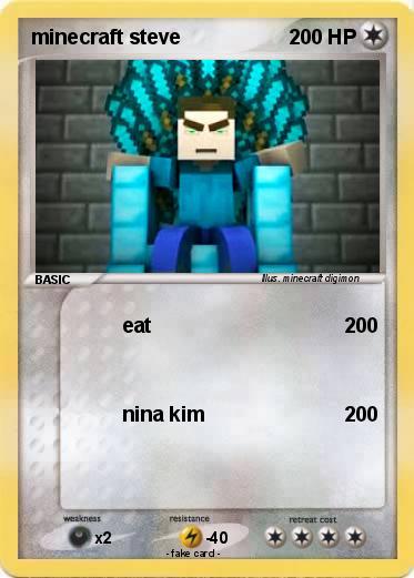 Pokemon minecraft steve