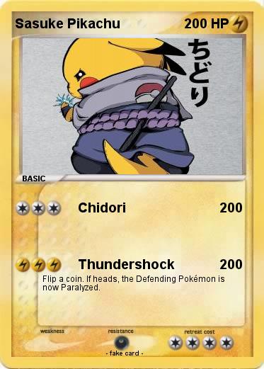 Pokemon Sasuke Pikachu