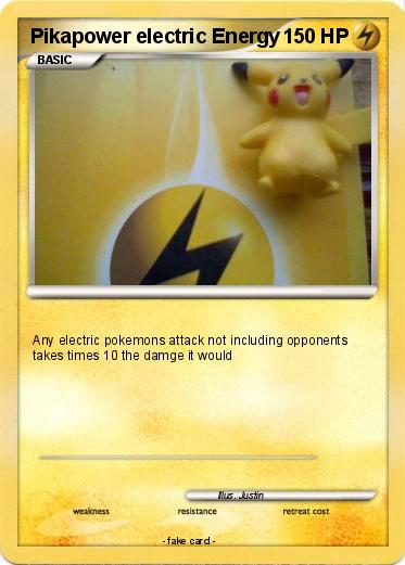 Pokemon Pikapower electric Energy
