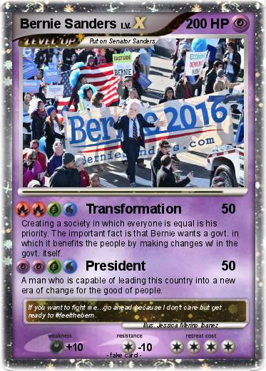Pokemon Bernie Sanders
