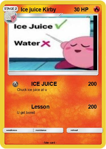 Pokemon Ice juice Kirby