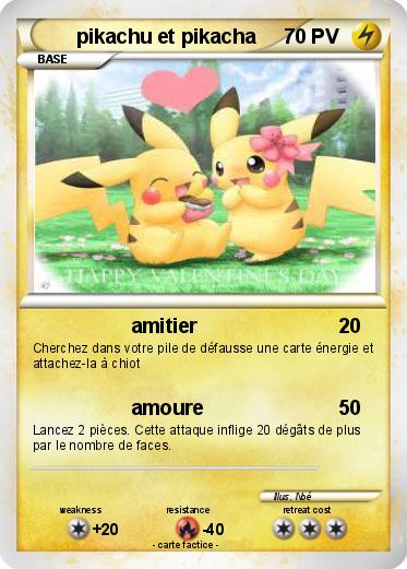 Pokemon pikachu et pikacha