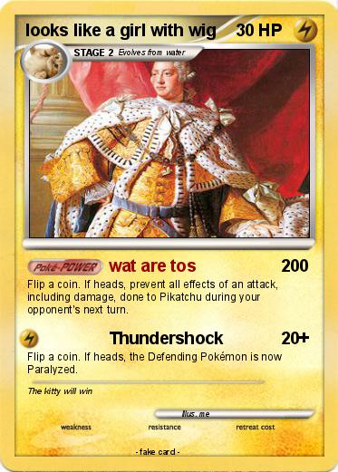 Pokemon looks like a girl with wig