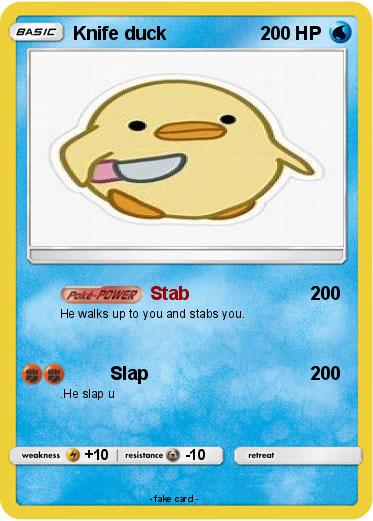 Pokemon Knife duck