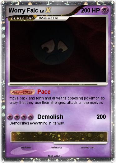 Pokemon Worry Faic