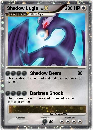 Pokemon Shadow Lugia