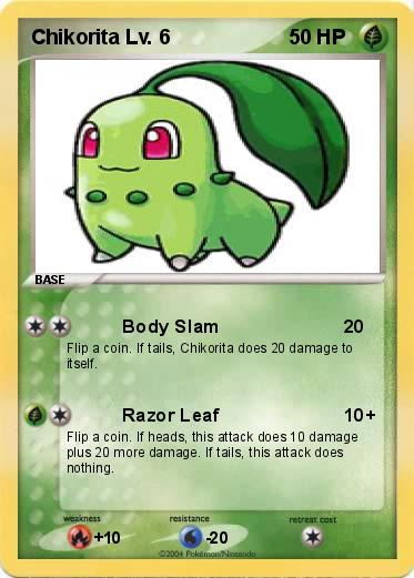 Pokemon Chikorita Lv. 6