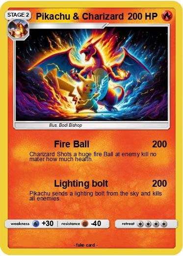 Pokemon Pikachu & Charizard
