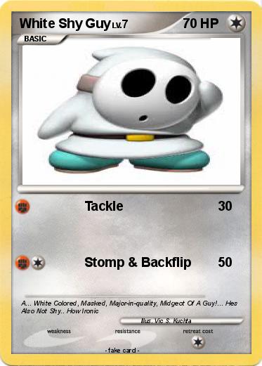 Pokemon White Shy Guy