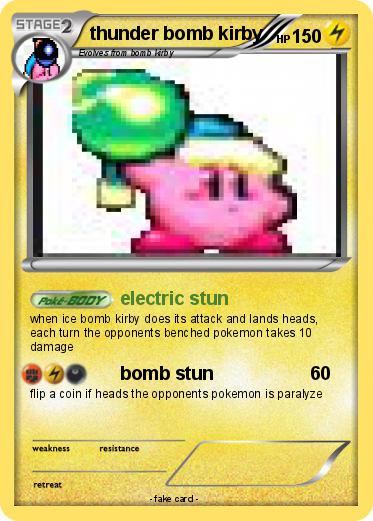 Pokemon thunder bomb kirby
