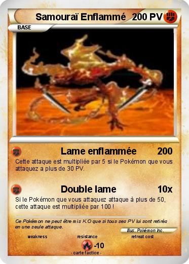 Pokemon Samouraï Enflammé