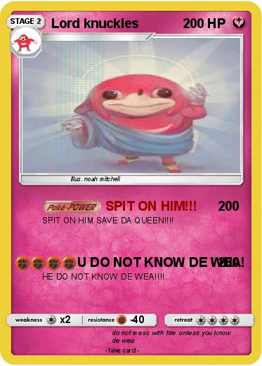 Pokemon Lord knuckles
